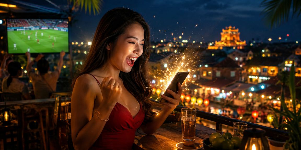 Người hâm mộ bóng đá tại Huế xem kèo cá cược cùng ly cà phê